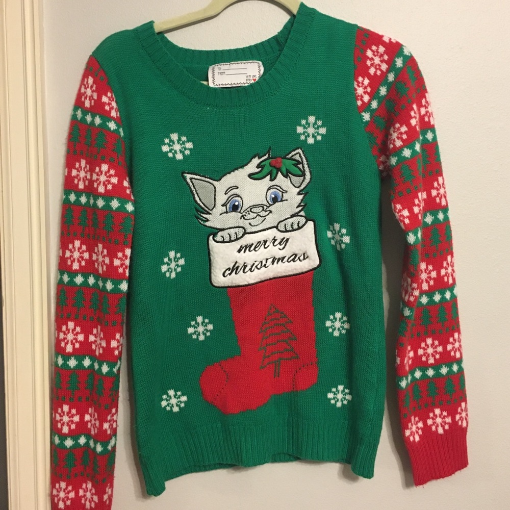 Christmas Sweater Juniors Large